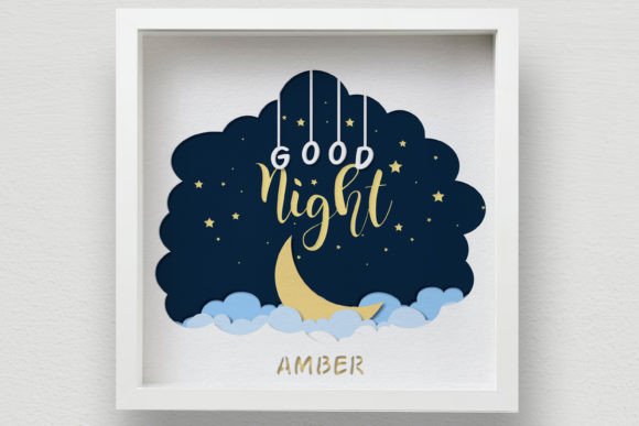 3D Baby Good Night Shadow Box SVG Review