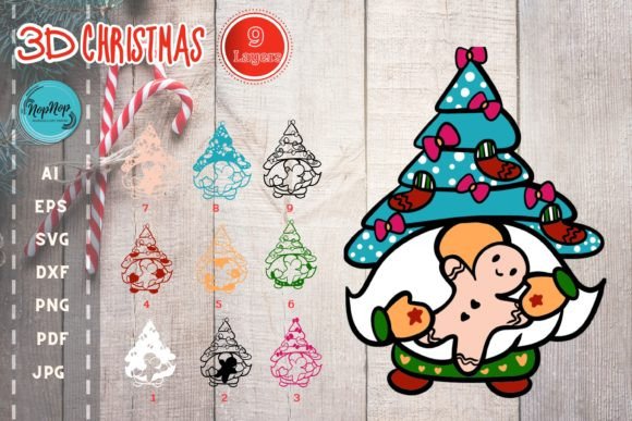 3D Christmas Gnomes: A 3D SVG Review for Sellers