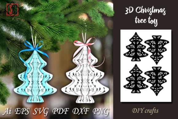 3D Christmas Tree Toy_4 DIY Crafts: Laser Cutting for Winter Amp Projects