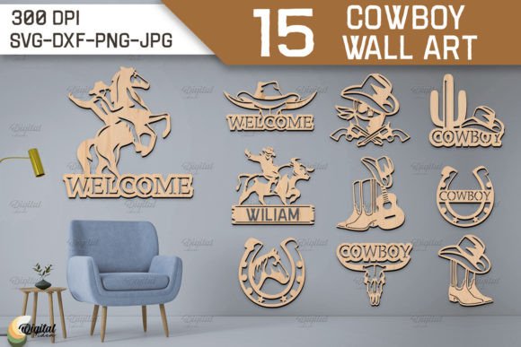 3D Cowboy Wall Art Laser Cut Bundle: A Designer’s Review for Real Projects