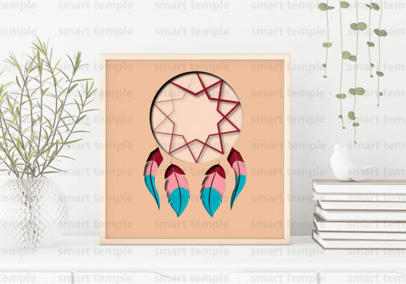 3D Layered Dream Catcher SVG, Shadow Box