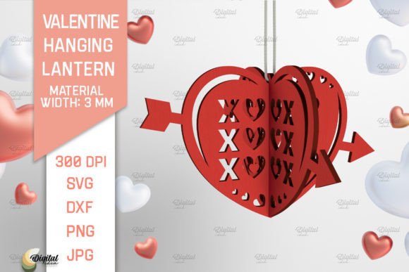 3D Valentine Hanging Lantern Laser Cut Review