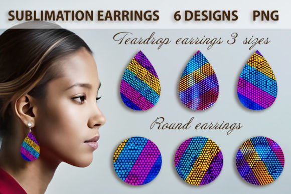 Abstract 3D Earring Sublimation Bundle Graphics and Print Templates Review