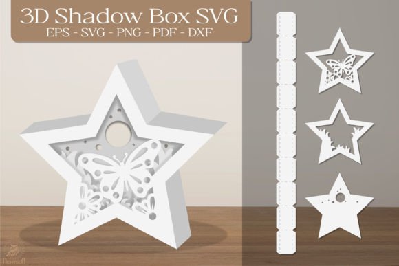 Butterfly Star 3D Shadow Box SVG Review