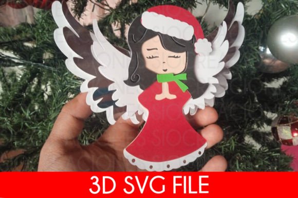 Christmas Angel 3D SVG Review for Local Business Branding
