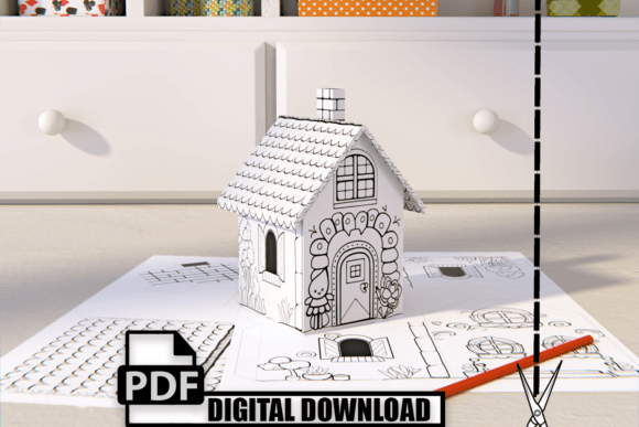 Coloring Paper Craft House 3D Model: A 3D SVG Review for 3D Houses
