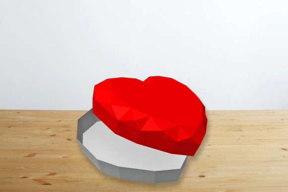 DIY Valentine Heart Favor, 3d Papercraft
