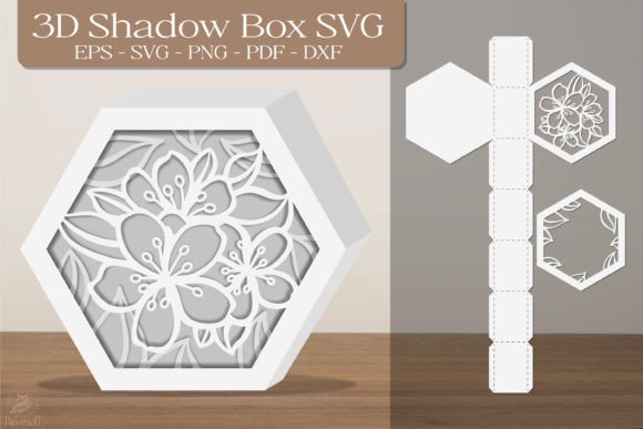 Flower 3D Shadow Box Hexagon: A Designer’s Review for Branding