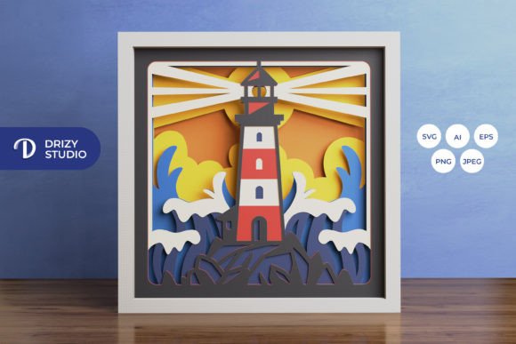 Lighthouse in the Ocean 3D Shadow Box: A Brand Designer’s Review