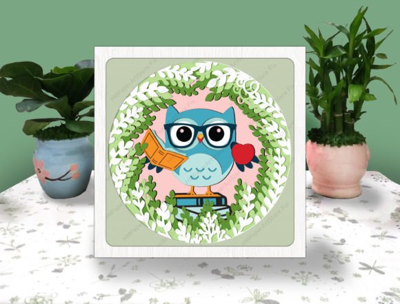 Owl Teacher 3D Box Paper Svg Review