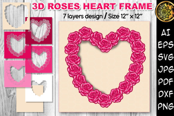 Review: 3D Valentine Roses Flowers Heart Frame
