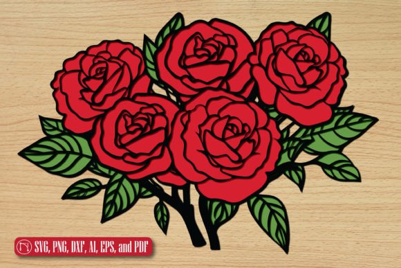 Review: Paper Cut 3D Layer Rose Bouquet SVG
