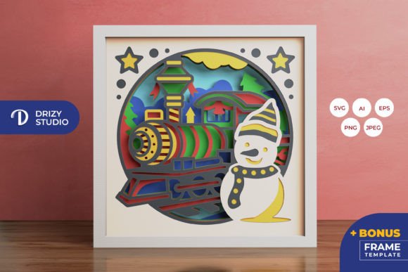 Snowman and Winter Train 3D Shadow Box: A Publisher’s Review