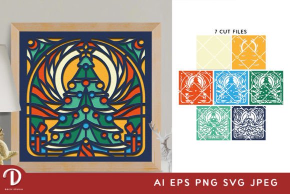 Stained Glass Christmas Tree 3D Papercut Review