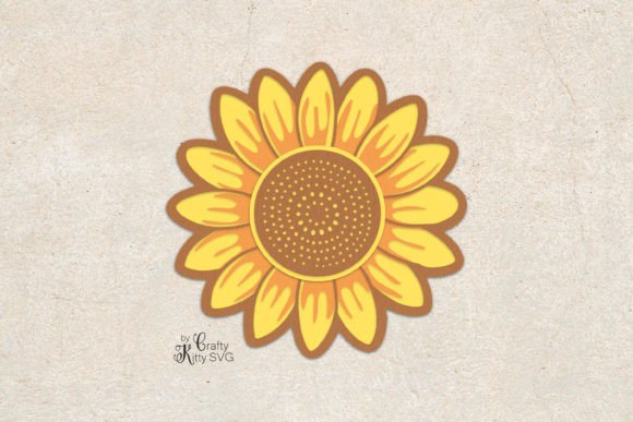 Sunflower 3D Layer Flower SVG Cut File Review