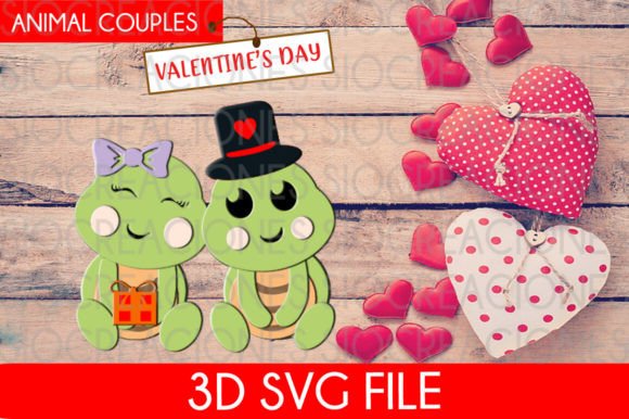 Turtles Couples, Valentine’s Day 3d Svg Review